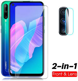 2in1 tempered glass for Huawei p40 lite e protective glass For huawei y7p P40 Lite E p40lite e screen protector Explosion-proof