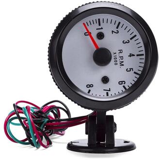2Inch Tach Gauge Meter 52Mm 12V Blauwe Led 0 ~ 8000Rpm Auto Toerenteller Met Sensor Voor benzine Auto/Truck/Atv Tacometro
