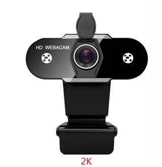 2K Webcam Hd 1080P Computer Camera Met Stofkap Webcam Voor Webcast Video Conferentie Webcam Full Hd 1080P Camara Web Para Pc