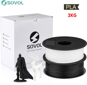 2KG/lot Sovol 3D Printer Filament 1.75mm PLA Filament 3D Printing Pen Material Dimensional Accuracy +/- 0.02mm Impresora 3D