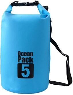 2L 3L 5L Waterdichte Tas Zwemmen Dry Bag Water Resistant Zwemmen Opbergtas Voor Outdoor Upstream Pouch Tassen blauw 5L