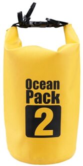 2L 3L 5L Waterdichte Tas Zwemmen Dry Bag Water Resistant Zwemmen Opbergtas Voor Outdoor Upstream Pouch Tassen Yelllow 2L