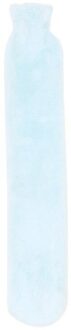2L Extra Lange Water Fles Faux Fur Verwijderbare Cover Handwarmer Handwarmer Warm Water Zak Warm Water Fles Met doek Cover blauw