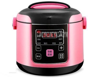 2L Mini Intelligente Elektrische Rijstkoker non-stick Innerlijke Tank 2-4 Persoon Huishoudelijke Soep Congee Rijst Koken machine 220V Y-MFB6 roze