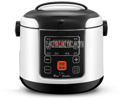 2L Mini Intelligente Elektrische Rijstkoker non-stick Innerlijke Tank 2-4 Persoon Huishoudelijke Soep Congee Rijst Koken machine 220V Y-MFB6 zwart wit