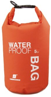 2L Sport Waterdichte Dry Bag Rugzak Drijvende Varen Kajakken Camping Zwemmen Ultralight Handtas Telefoon Camera Opbergtas 5L oranje