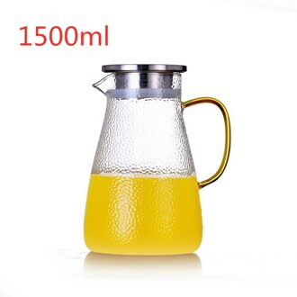 2L Transparant Glas /Koud Water Jug Container theepot home office Outdoor reizen Sport Fitness Draagbare fles Ketel licht grijs