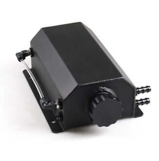 2L Universele Motorolie Brandstof Gas Vangst Kan Breather Tank Fles Koelvloeistof Radiator Overflow Tank zwart
