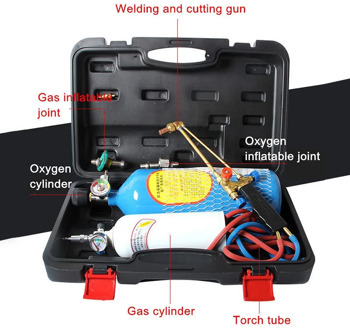 2L Welding Equipment Torch O2 Welding Cutting Gun Refrigeration Repair Welding Tool Set 2L Small Oxygen Welding