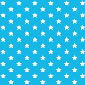 2LIF 3x rollen decoratie plakfolie blauw met sterren 45 cm x 2 meter zelfklevend