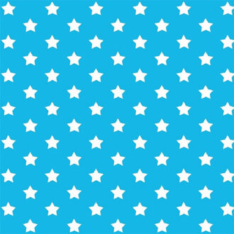 2LIF 3x rollen decoratie plakfolie blauw met sterren 45 cm x 2 meter zelfklevend