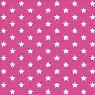 2LIF 3x rollen decoratie plakfolie roze met sterren 45 cm x 2 meter zelfklevend