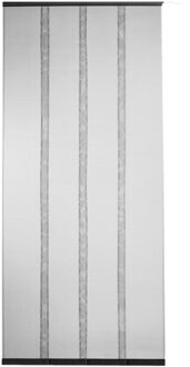 2LIF Vliegen/insecten gordijn/deurhor - magnetisch - zwart - 100 x 230 cm