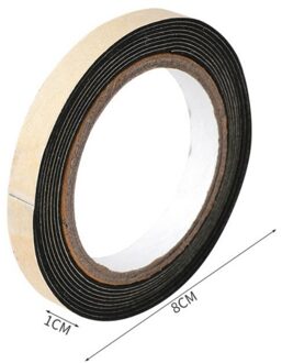 2m * 1cm Enkelzijdige Zelfklevende Waterdichte Tochtstrips Schuim Spons Rubber Strip Tape Voor Raam Deurafdichting strip