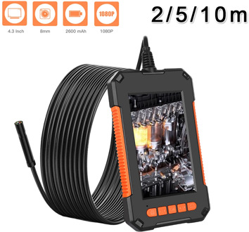 2M 5M 10M 4.3'' HD LCD Borescope Industrial Video Inspection Camera Endoscope USB Car Repair Pipe Inspection Real-time Watch