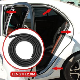 2M Auto Deur Rubber Afdichting Strip L-Type Dubbele Laag Afdichting Voor Lada Granta Kalina 2 1 Priora vaz Niva Largus 2110 2114 4X4 Xray
