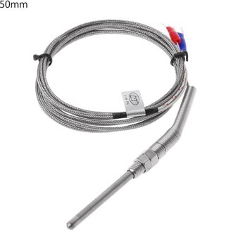 2M K Thermokoppel 50Mm/100Mm/150Mm/200Mm Rvs Thermokoppel 0-400 ℃ Temperatuur Sensor