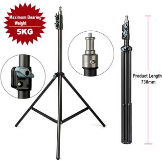 2M Light Stand Statief Met 1/4 Schroef Hoofd Lager Gewicht 5KG Voor Studio Softbox Flash Paraplu Reflector Verlichting flitser Lam