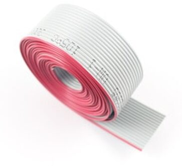 2M Meter / 6.6FT 1.27Mm Pitch 14 Pin Draad Grijs Platte Lint Kabel Voor 2.54Mm Fc Connector