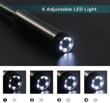 2M Usb-kabel Waterdichte 6LED Android Endoscoop Mini Usb Endoscoop Inspectie Camera Borescope Inspectie Camera