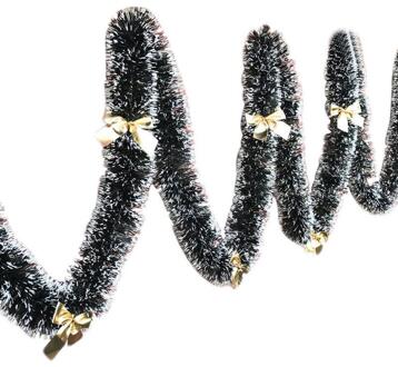 2M X 90Mm Klatergoud Chrismas Boom Decoratie Guirlande Diy Kerst Garland Krans Groene Krans Xmas Ornament Kerst Decoratie 02