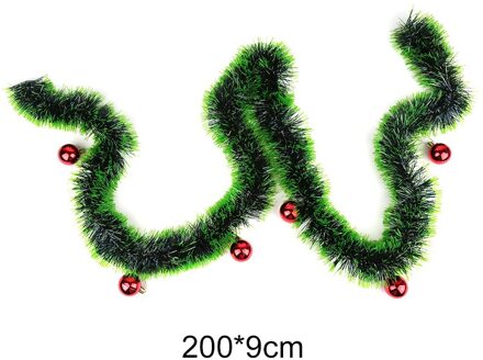 2M X 90Mm Klatergoud Chrismas Boom Decoratie Guirlande Diy Kerst Garland Krans Groene Krans Xmas Ornament Kerst Decoratie 10
