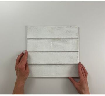 2m² - Wandtegels Alchimia White - 7,5x30 cm