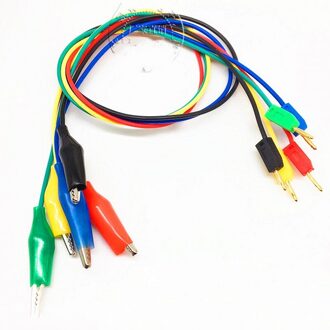 2Mm Banana Plug 4Mm Alligator Clip Alligator Clip Kabel Voor Transistor Tester 30Cm Lange groen