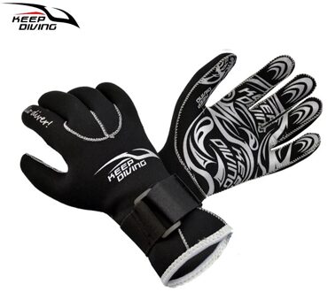 2Mm Duiken Handschoenen Volwassen Afdrukken Zwemmen Snorkelen Handschoenen Neopreen Warm Antislip Onderwater Zwemmen Apparatuur Xl