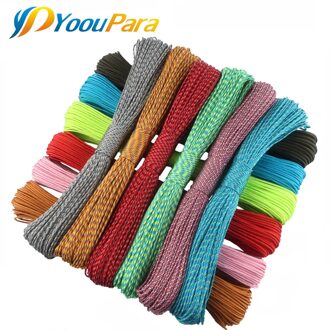 2mm Paracord 50 Meter Een Stand Cores Paracord Touw Paracorde Cord Voor Sieraden Maken 100 Kleuren