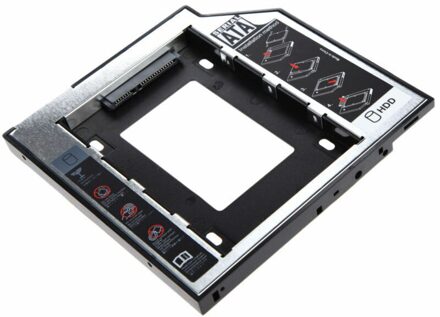 2nd Hdd Caddy 12.7Mm Sata 3.0 2.5 ''Hd Harde Schijf Behuizing Ssd Case Box Voor Laptop CD-ROM DVD-ROM Optische Bay