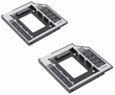 2nd Hdd Caddy 12.7Mm Sata 3.0 Hd Harde Schijf Behuizing Ssd Case Box Voor Laptop CD-ROM DVD-ROM Optische bay Accessoires 2stk 12.7mm
