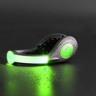 2Pack Led Schoen Clip Licht Regendicht Knipperende Bright Night Running Lights Led groen