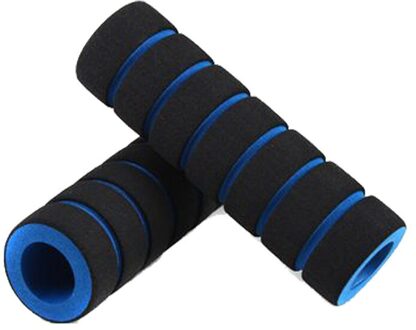 2Pc/1 Paar Bike Racing Fiets Motorfiets Handle Bar Foam Spons Grip Cover Antislip Soft Stuur bike Bar Meerdere Kleur #51 BU