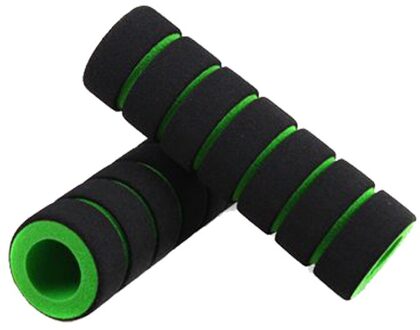 2Pc/1 Paar Bike Racing Fiets Motorfiets Handle Bar Foam Spons Grip Cover Antislip Soft Stuur bike Bar Meerdere Kleur #51 GN