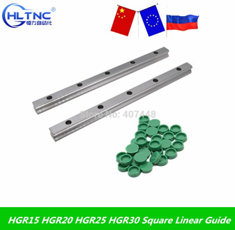 2pc 100 -1150mm HGR15 HGR20 HGR25 HGR30 Square Linear Guide Rail for HIWIN Slide Block Carriages HGH20CA CNC Router Engraving