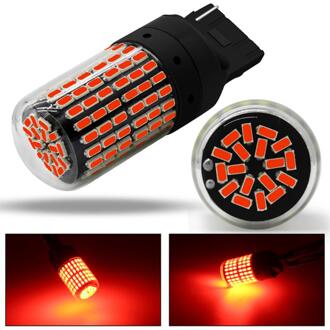 2Pc 3 Kleuren Canbus P21w T20 Led W21W W21/5W 7440 T443 Led 1156 BA15S P21W Lampen 3014 144smd Voor Richtingaanwijzer Geen Flash Led Lamp 7440 rood