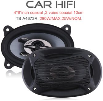 2pc 4*6 Inch 280W Auto HiFi Coaxiale Luidspreker Auto Voertuig Audio Muziek Stereo Speaker Full Range frequentie Lounderspeaker voor Auto 'S