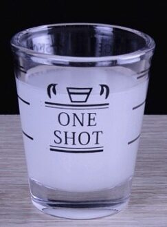 2Pc 45/60/90Ml Espresso Glas Met Kalibratie Koffie Cup Verdikte Glas zwart 45ml