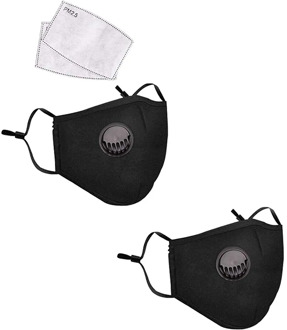 2PC Adult Cycling Outdoor Breathing Valves Masks Reusable Dustproof Mask Windproof Running Sport Safety Protect mascarilla маска