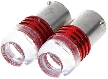 2Pc Auto Staart Stop Lamp Rood/Wit Strobe Flash Light Brake Blink Led Staart Auto Reverse Lamp