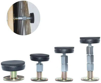2pc Bed Stabilizer Adjustable Furniture Fixed Bracket Steel Alloy Wall Stabilizer Self-adhesive Door Stopper Anti-shake Hardware