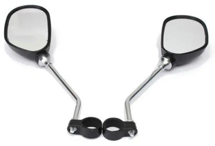 2pc Bike Rear Mirror 360 Degree Rotation Bicycle Rearview Mirror Suitable For Mountain Road Bike MTB Handlebar Left Right Mirror