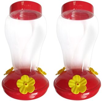 2Pc Brede Mond Taille Hummingbird Feeder Gratis Nectar Patio Yard Venster Vogel Feeder Voor Vogel 2stk
