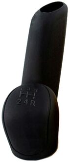 2Pc Car Auto Manual Siliconen Shift Gear Hoofd Knop Cover Handrem Handrem Covers Mouwen Case Skin Protector Auto styling zwart