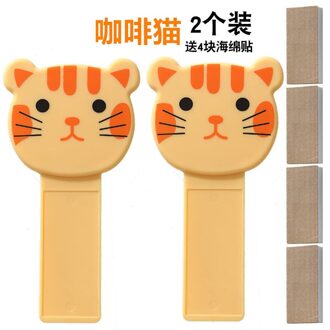 2Pc Cartoon Draagbare Nordic Transparante Wc-bril Lifter Wc Lifting Apparaat Raak Wc-deksel Handvat Wc Accessoires kat 2stk
