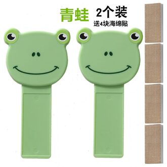 2Pc Cartoon Draagbare Nordic Transparante Wc-bril Lifter Wc Lifting Apparaat Raak Wc-deksel Handvat Wc Accessoires kikker 2stk