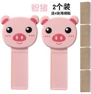 2Pc Cartoon Draagbare Nordic Transparante Wc-bril Lifter Wc Lifting Apparaat Raak Wc-deksel Handvat Wc Accessoires varken 2stk