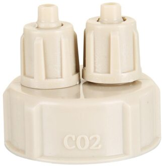 2Pc CO2 Fles Cap Aquarium Fish Tank Diy Air Diffuser Generator Quick Release Afgesloten Buis Tool Kit