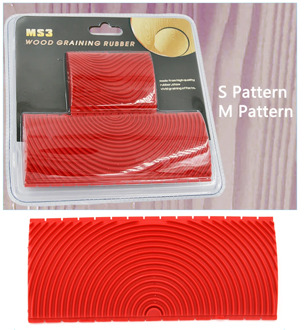 2Pc DIY Rubber Roller Brush Imitation Wood Graining Wall Painting Home Decoration Art Embossing DIY Brushing Painting Tools